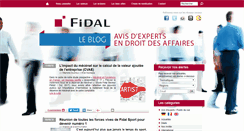 Desktop Screenshot of fidal-avocats-leblog.com